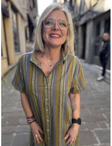 Robe longue TAMPA stripe Hod