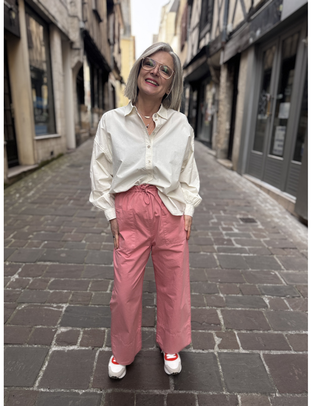 Pantalon BABAKAR blush Hod