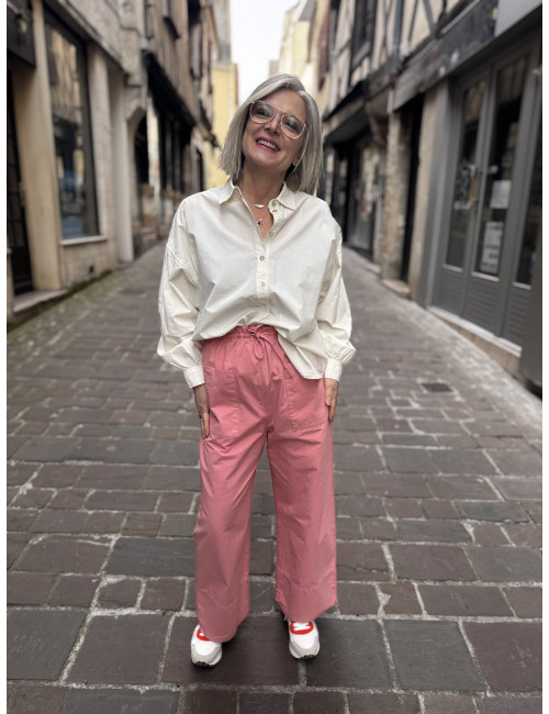 Pantalon BABAKAR blush Hod