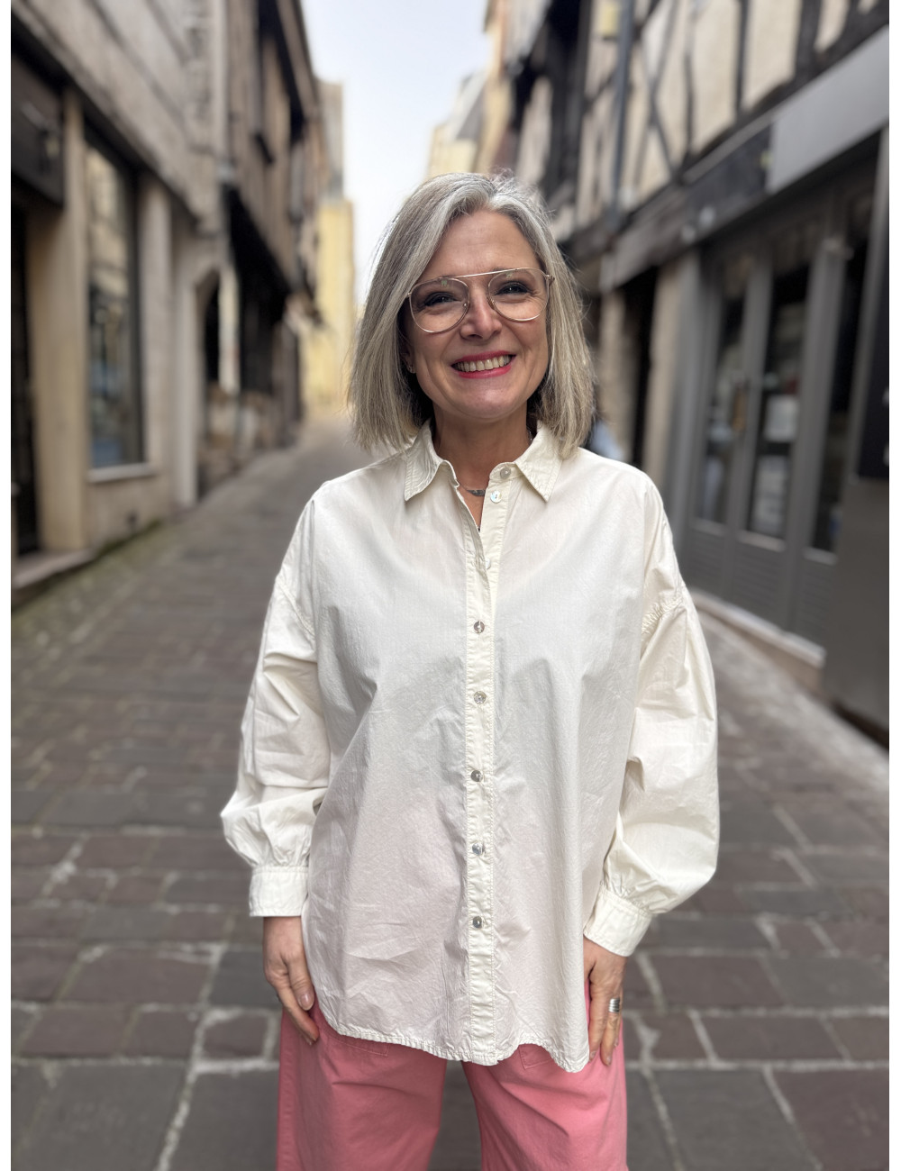 Chemise KELLY cream Hod