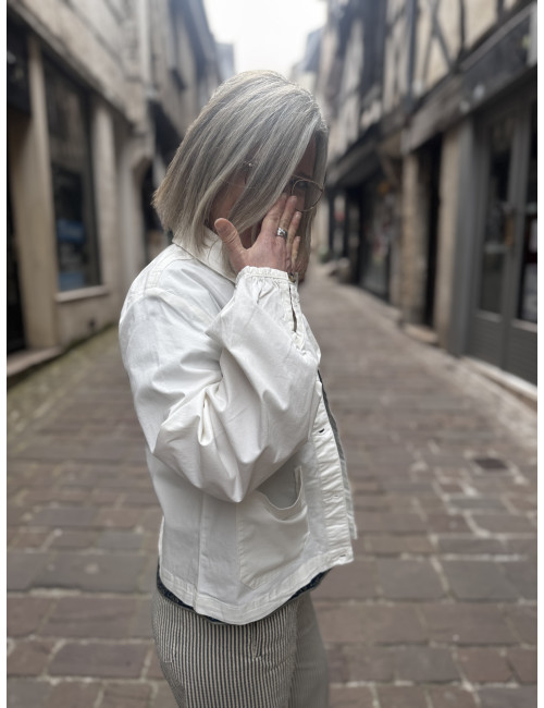Veste blanche BERTA Cream