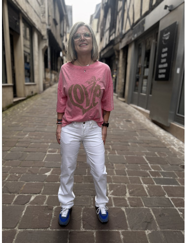 Pantalon SOPHIA blanc Cream