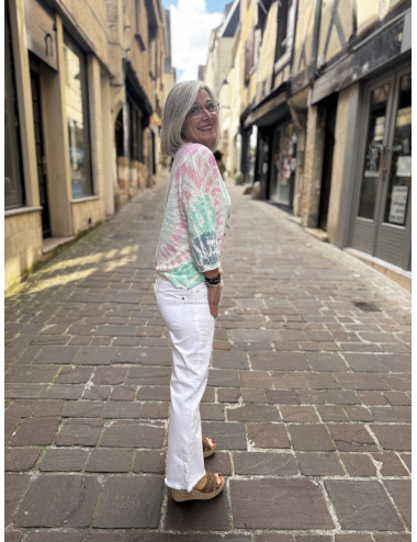 Jeans PRISKA blanc Le Temps Des Cerises