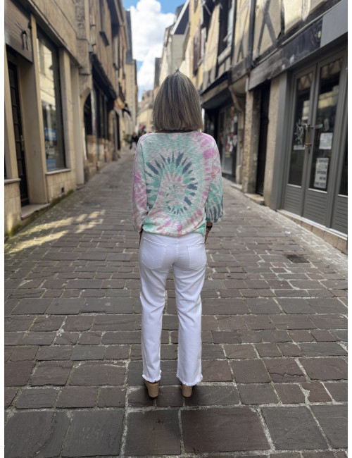 Jeans PRISKA blanc Le Temps Des Cerises