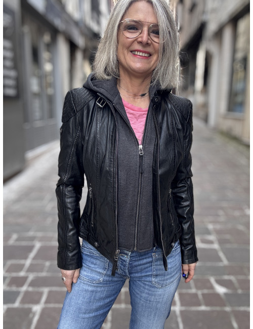 Blouson cuir CACEY Mauritius