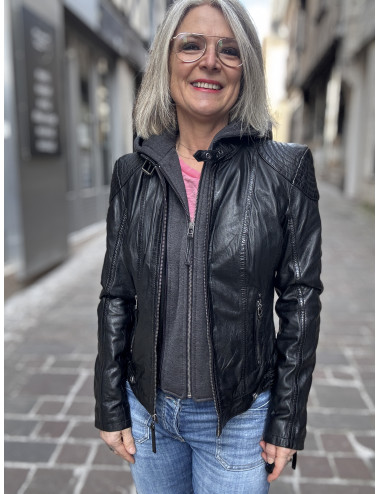 Blouson cuir CACEY Mauritius