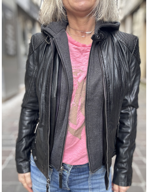 Blouson cuir CACEY Mauritius