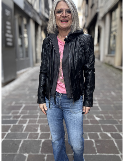 Blouson cuir CACEY Mauritius