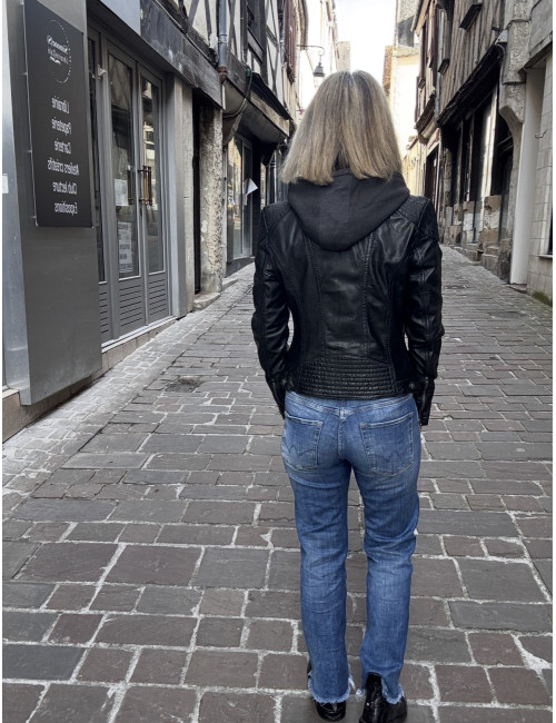 Blouson cuir CACEY Mauritius