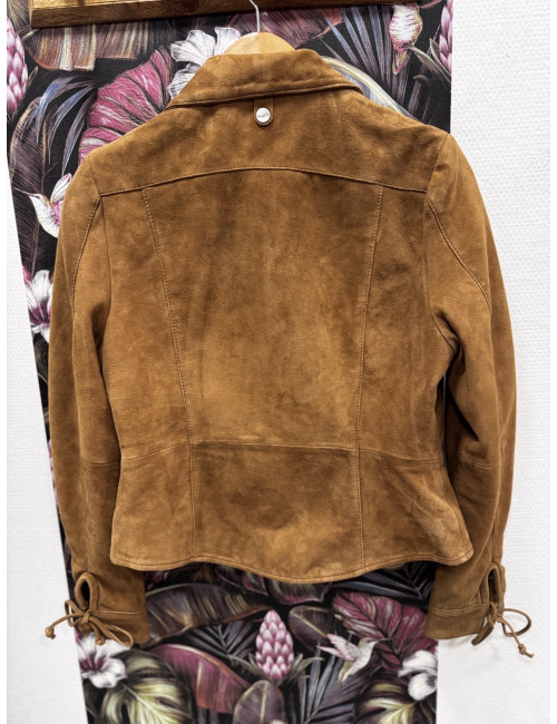Blouson cuir MAHALI camel Muritius