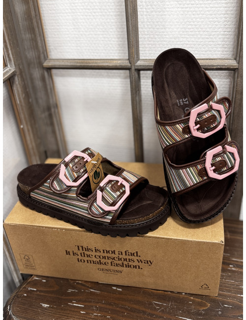 Mules GALIA vegan stripes Genuins