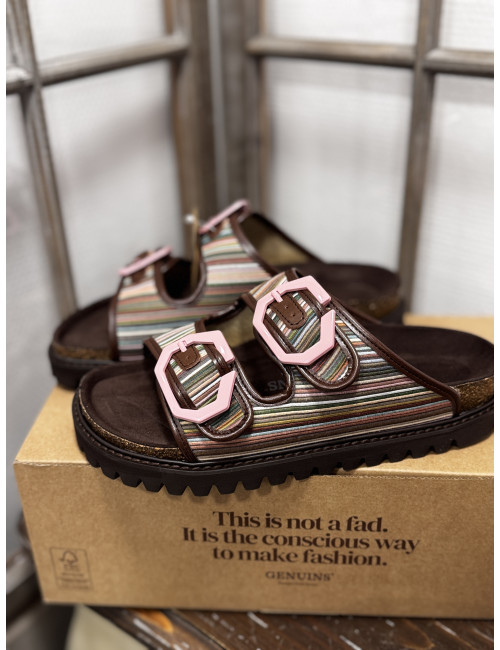 Mules GALIA vegan stripes Genuins