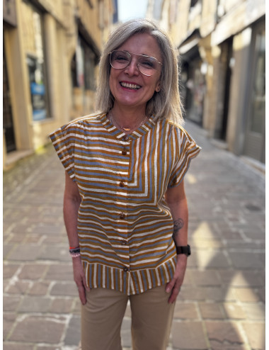 Chemise AMANDINE babel caramel Hod