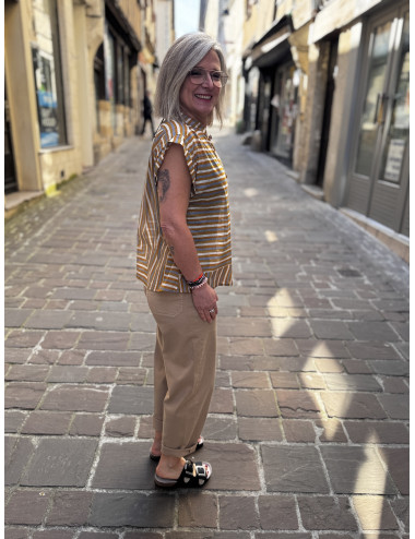 Pantalon JEMMA praline Labdip