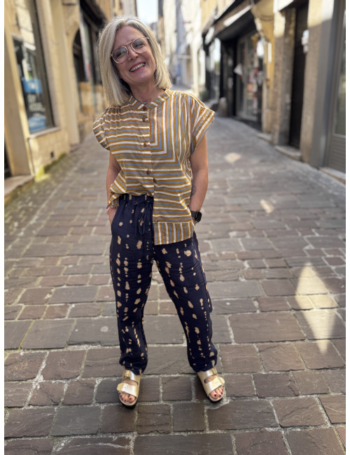 Pantalon JABIRU navy tie an dye Hod