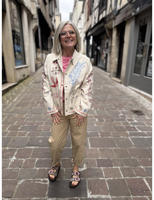 Mules GALIA vegan stripes Genuins