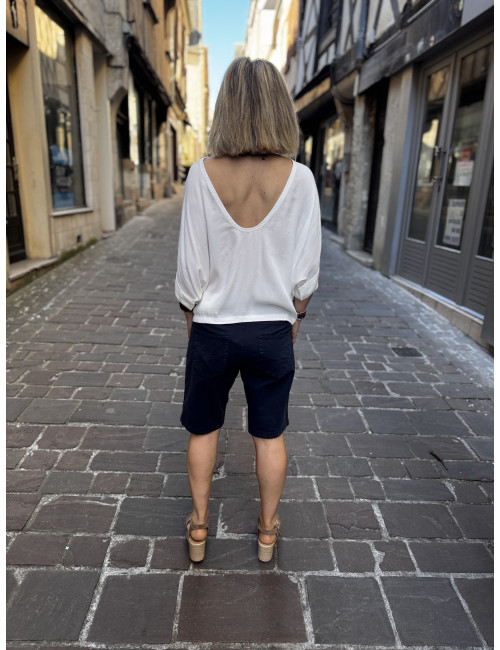 Bermuda BERTA navy Cream