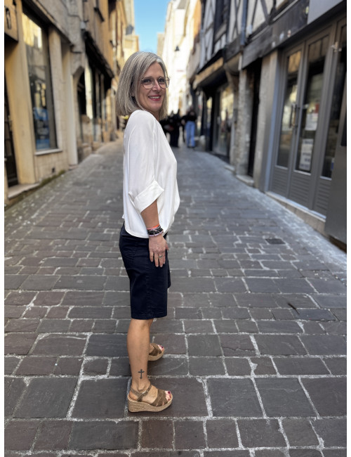 Bermuda BERTA navy Cream