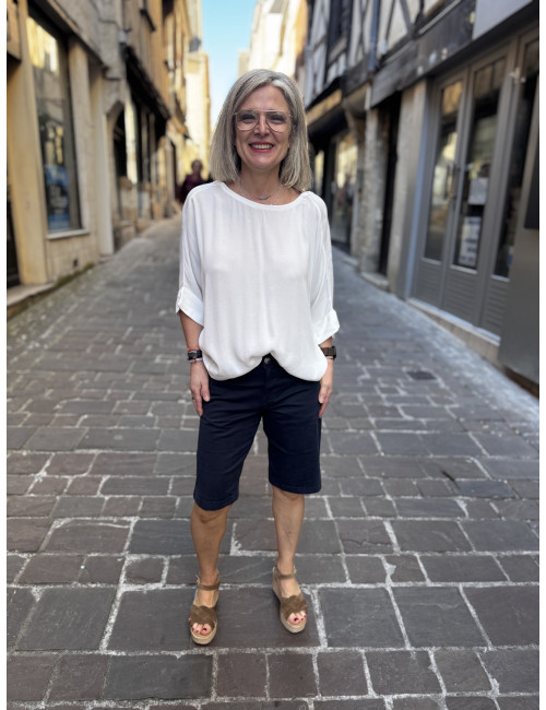 Bermuda BERTA navy Cream