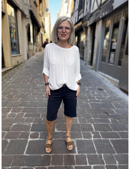 Bermuda BERTA navy Cream