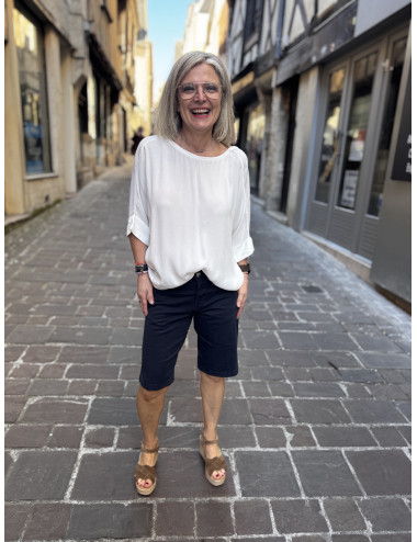 Bermuda BERTA navy Cream