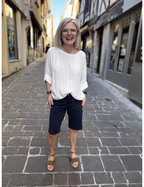 Bermuda BERTA navy Cream