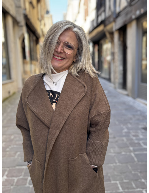 gilet KOH chocolat Orfeo