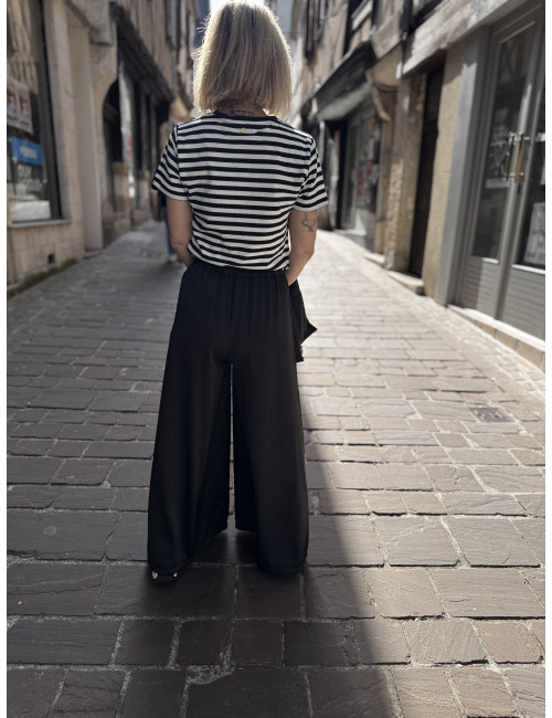 Pantalon fluide black BILLIE Les Blondinettes