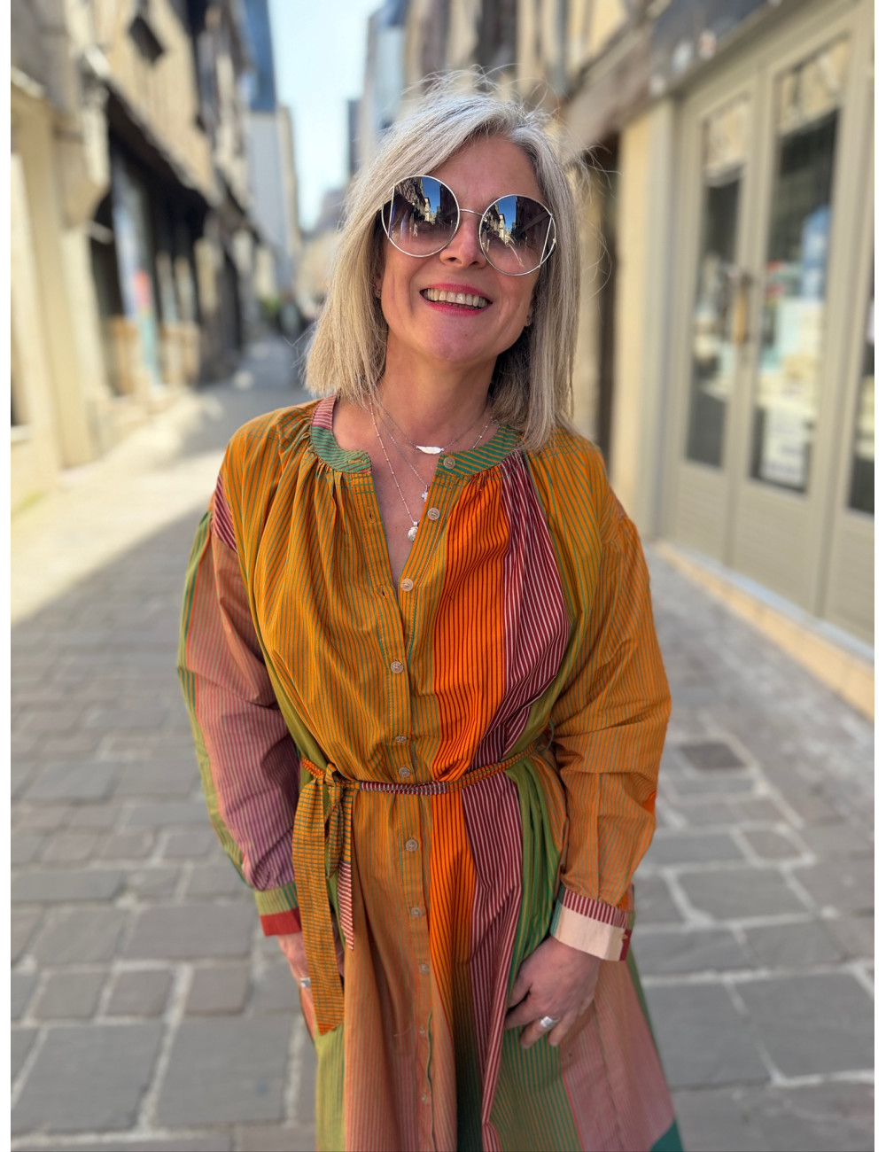 Robe imprimée ROSARIO SHINY Orféo