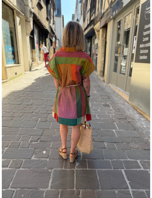 Robe chemise imprimée ANYA SHINY Orféo