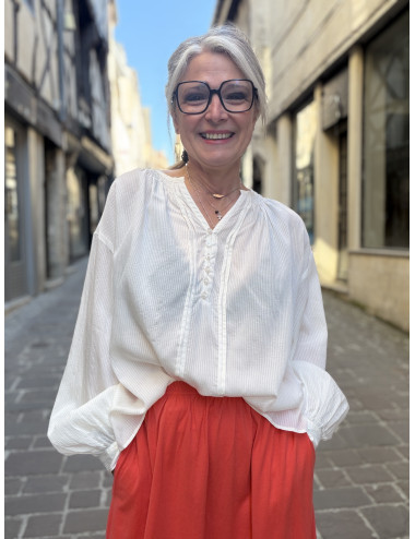 Blouse GABRIELLE écrue Msch Copenhagen