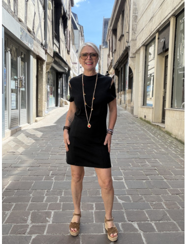 Robe courte noire DEUS karma Koma