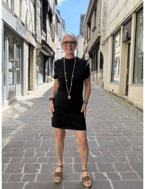 Robe courte noire DEUS karma Koma