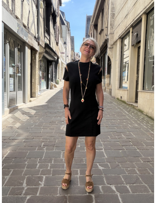 Robe courte noire DEUS karma Koma