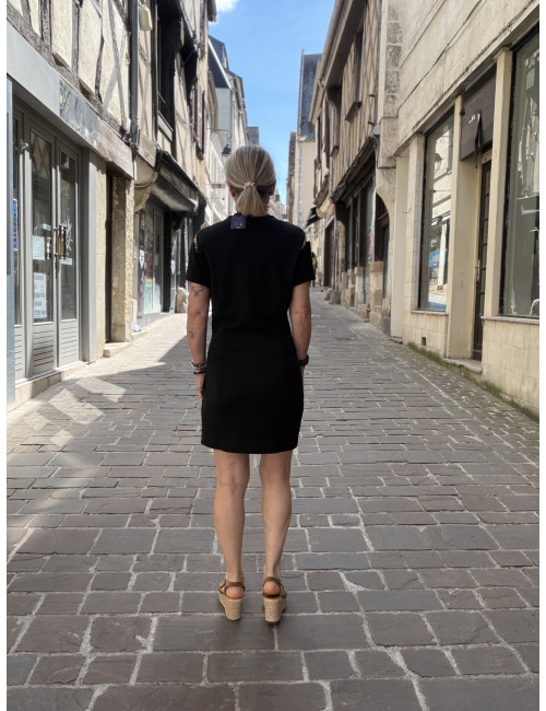 Robe courte noire DEUS karma Koma