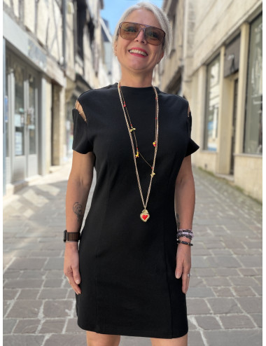 Robe courte noire DEUS karma Koma