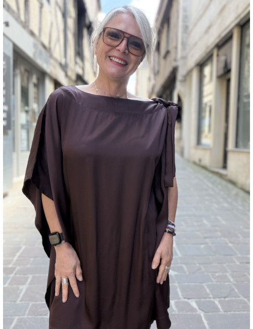 Robe CARTNEY chocolat Karma Koma
