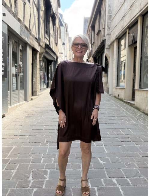 Robe CARTNEY chocolat Karma Koma
