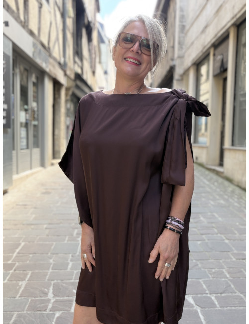 Robe CARTNEY chocolat Karma Koma