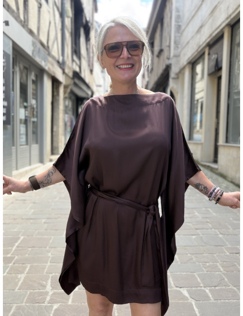 Robe CARTNEY chocolat Karma Koma