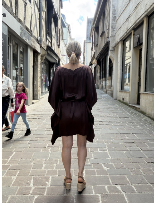 Robe CARTNEY chocolat Karma Koma