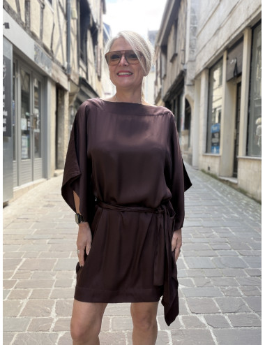 Robe CARTNEY chocolat Karma Koma