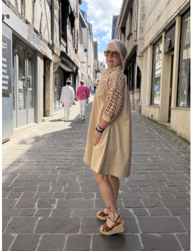 Robe BILLIE beige Ma Petite Capsule