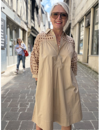 Robe BILLIE beige Ma Petite Capsule