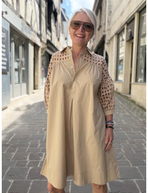 Robe BILLIE beige Ma Petite Capsule