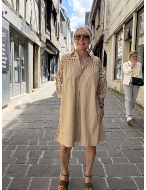 Robe BILLIE beige Ma Petite Capsule