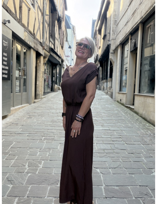 Robe longue TIM red wood Karma koma