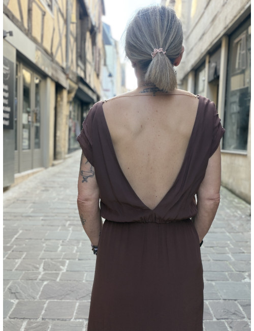 Robe longue TIM red wood Karma koma