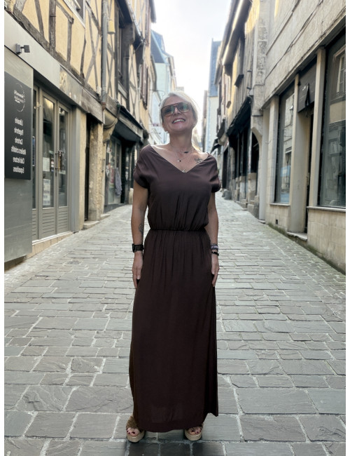 Robe longue TIM red wood Karma koma