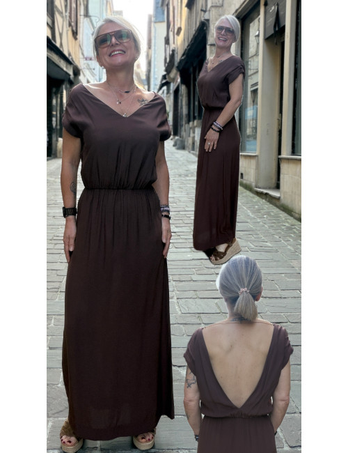 Robe longue TIM red wood Karma koma